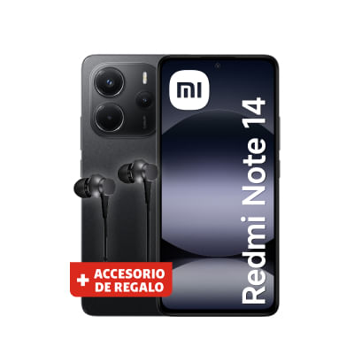 Redmi Note 14 256GB Negro + Headphones